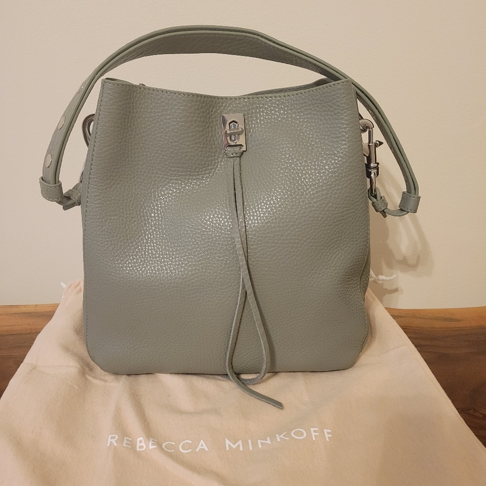 Rebecca Minkoff Gray Bucket Shoulder Bag